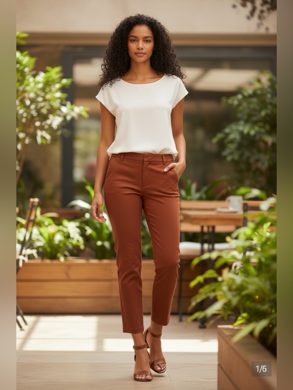 NY&C Modern Fit Ankle Pants